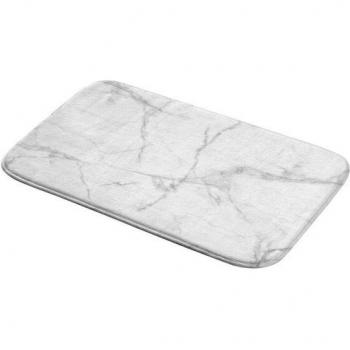 Tapis de Bain Microfibre Imprimé Effet Marbre 45 x 75 cm
