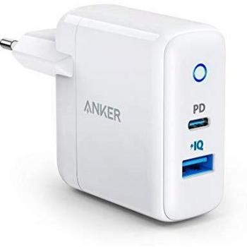 Anker 30 W USB‑C 2‑porta con Power Delivery 18 W, PowerIQ 12 W