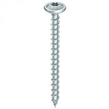 Vis Heco Topix‑Plus Ø6×40 mm Tête Ronde Large, Filetage Total T30, Pack 200