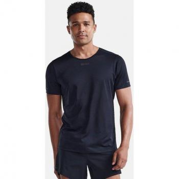 Light Speed Tech Men's XXL Black/Black Reflective T‑Shirt (2XU)