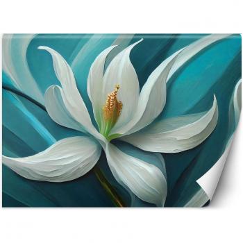Impresión Lily Turquesa Floral