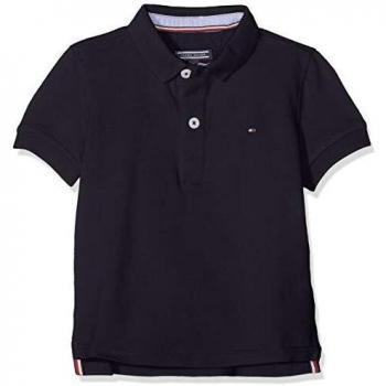 Tommy Hilfiger Polo A Maniche Corte per Bambini, Colore Sky Captain, Taglia 14 Anni