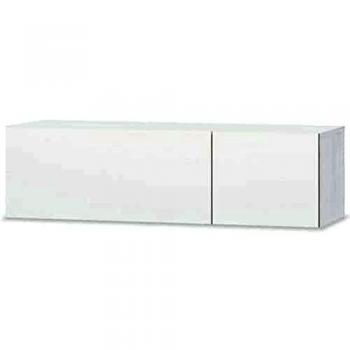 VidaXL Fernsehtisch mit 2 Fächern Hochglanz Weiß 120x40x34 cm