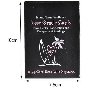 Cartes de Divination 54 Îles Bien-être Oracle d'Amour avec Instructions pour Fête