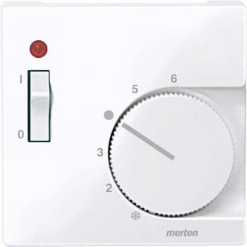 Plaque Merten 534825 centrale Active insert RTR interrupteur blanc brillant
