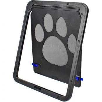 Puerta de Seguridad para Mascotas con Diseño de Huellas