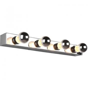 Progetto luminoso Theatro H2O – applique cromata 4‑porta, grado IP44, switch incluso