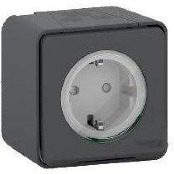 Prise de courant Mureva Styl 16A Saillie Gris IP55