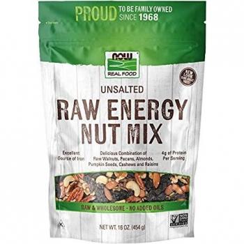 Now Foods Raw Energy Nut Snack, Unsalted 16 Oz