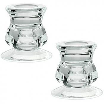 Ymenow 2pcs Glass Holders for LED Tea Lights