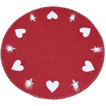 Jupe de Noël en laine feutrée diamètre 100 cm