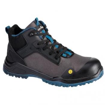 Scarpe di Sicurezza con Tecnica Bevel S3S ESD SR FO 39 Nero-Blu