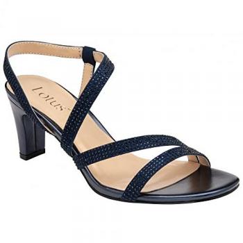 Lotus Blue Diamante Occasion Sandals