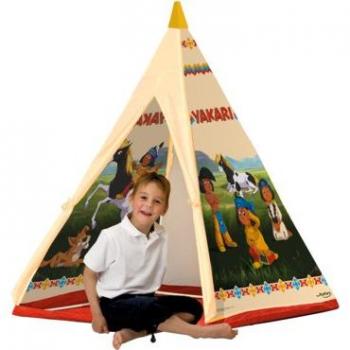 Tipi Adventure Kids 100 × 100 × 140 cm – Modèle Yakari, Palette Marron