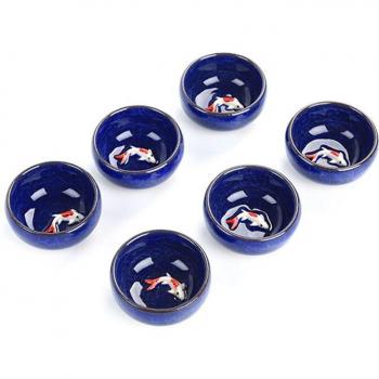 Kung Fu Tea Set with Crackle Glaze Bowls