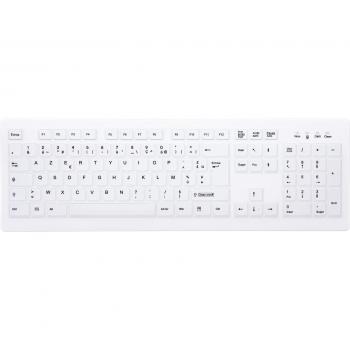 Cherry AK-C8100F-FU1-W/FR Tastiera Senzafili Ufficio, Schema AZERTY Francese, Bianco