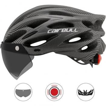 Casque Lumière Intégrée Cycliste Urbain Réchargeable