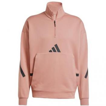 Felpa Adidas Z.N.E. Quarter-Zip Marrone S