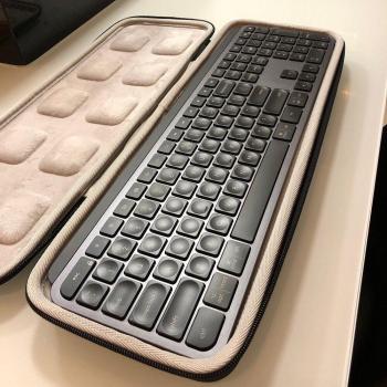 Travel-Friendly Hard Shell Carrying Bag for MX Keys Keyboard