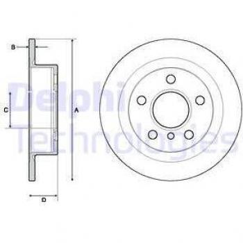 Bremsscheibe hinten DELPHI BG4706C 259mm