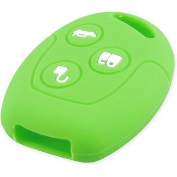 Housse silicone pour clé de voiture KEYYOU, 3 boutons, Ford Focus, Mondeo, Fiesta, KA