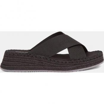 Calvin Klein Alpargatas en cuña negra