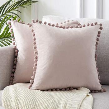 Manteaux de Coussin Pom‑Poms Luxe
