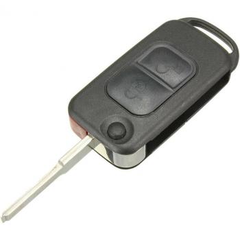 Mercedes Benz A C E S W168 W202 2 Button Flip Key Case