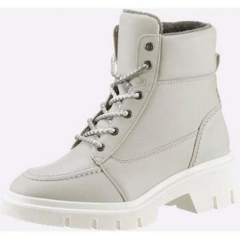 Helline Bottines cuir vache gris clair taille 41