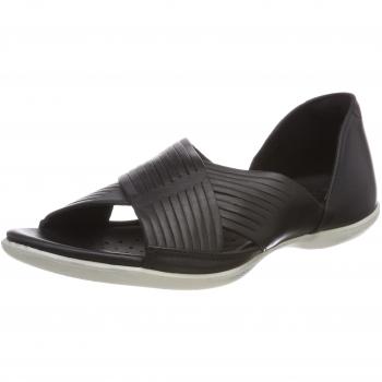 Ecco Damen Flash Peeptoe Sandalen, Schwarz (39 EU)