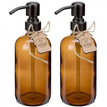 Altglas Doppelpack Sarajevo – 500 ml Glasflaschen im Dicker Braun Farmhaus‑Design