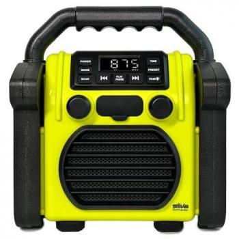 Br 230 BT Neon‑Gelb FM Radio de Chantier – Rechargeable, Protégé C A759232, Bluetooth