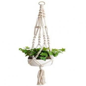 Braided Jute Hanging Planter