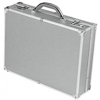 Koffer en aluminium argenté