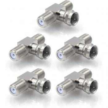 Conector Divisorio F RG6 3Puntas – Paquete 5
