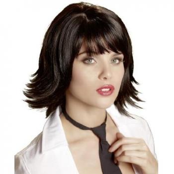 Cottelli Schwarze Perücke mit voluminösem Schnitt