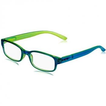 Chaot Lesebrille Reader Kunststoffbrille (+1,50, blau-grün)