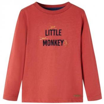 Kids' Long Sleeve T-Shirt Burnt Red 128