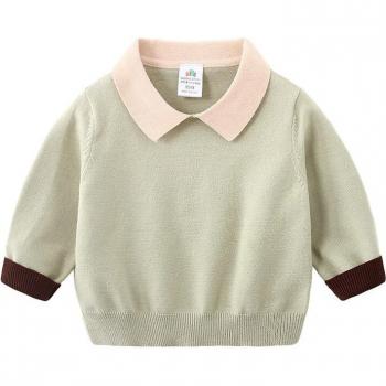 Pull à col rabattu pour garçons 2-10 ans