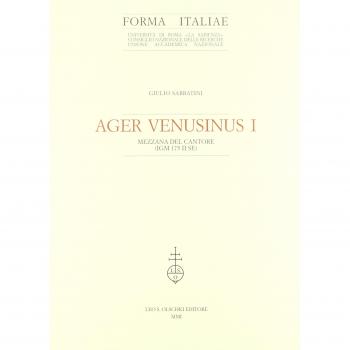 Ager Venusinus I. Mezzana del Cantore