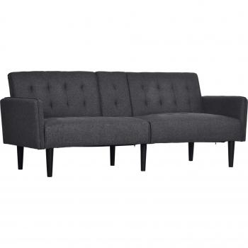 HOMCOM 3 Seater Sofa Bed with Storage and Cupholders