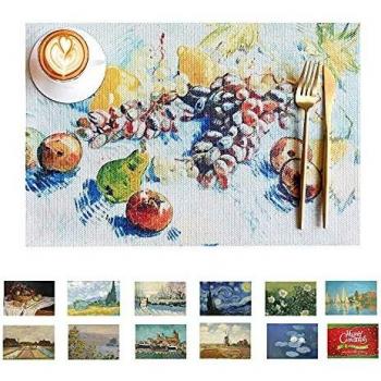 Sets de Tables Vinyle KAINOS Antidérapant Nature Morte avec Fruits