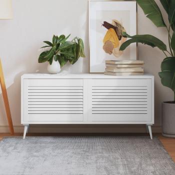 Louvered Cabinet Panels – Pine, 2 Pack, White, 15.6″ × 23.4″