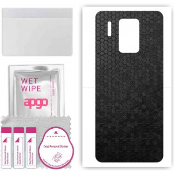 Vinyl Protector de Piel en Patrón Panal Negro