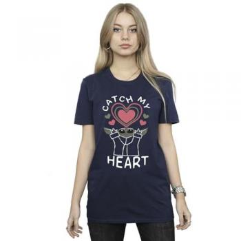Star Wars Catch My Heart Navy Cotton Boyfriend Top