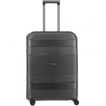 Travelite Korfu M Trolley mit 4 Rollen in Schwarz