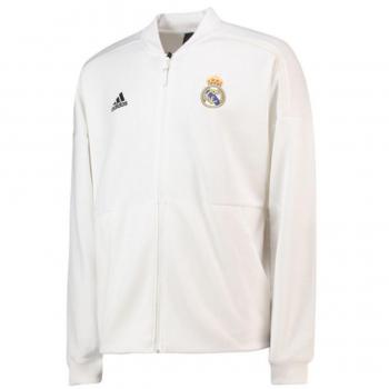 Men's Adidas Real Madrid Anthem Jacket – Core White, Size Small