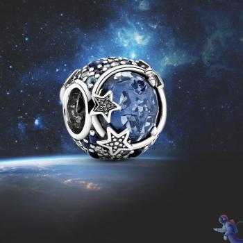 Accesorio 925 Starry Sky: Charm de Astronauta 3 mm para Pulsera DIY