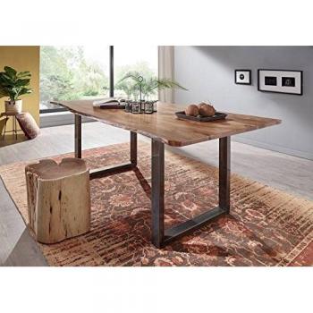 Massivholztisch „Freeform 3“ – Naturakazie, 200×100×76 cm