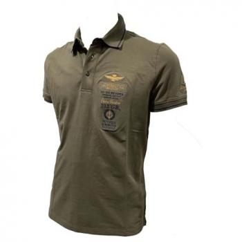 Polo Stile Aeronautico Verde Uomo